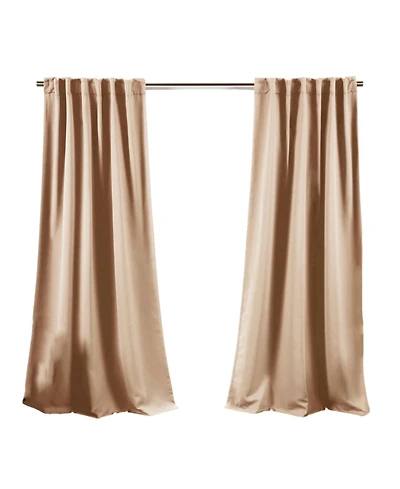 Beige Cream Thermal Blackout Window Panels 52x96, Set of 2