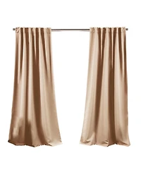 Beige Cream Thermal Blackout Window Panels 52x96, Set of 2