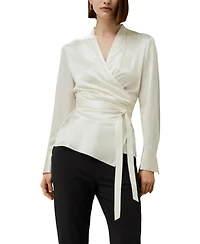 Lilysilk Women's Silk Wrap Blouse