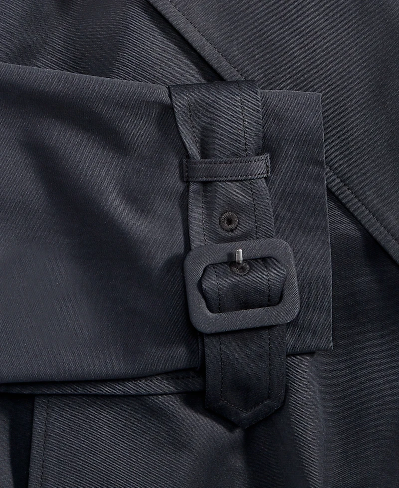 I.n.c. International Concepts Women's Bubble-Hem Cropped Trench Jacket, Macy's Exclusive