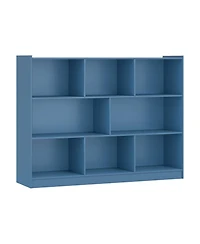 Slickblue Contemporary 3-Tier Open Cube Bookcase with 8 Compartments