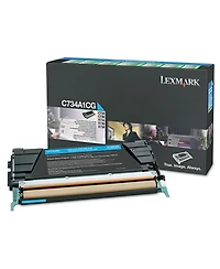Lexmark X748H1CG Return Program 10,000 Page-Yield High-Yield Toner - Cyan
