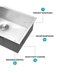 huluwat Undermount Stainless Steel Kitchen Sink