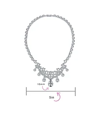 Bling Jewelry Estate Jewelry Art Deco Style Cz Cubic Zirconia Dangling Teardrops Statement Collar Necklace