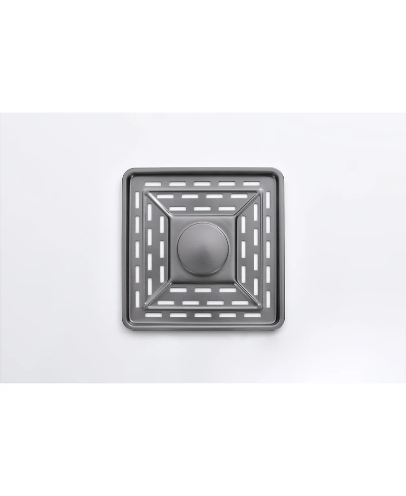 flynama 30x18inch Black Waterfall Kitchen Sink Stainless Steel Single Bowl Workstation with Cutting Board