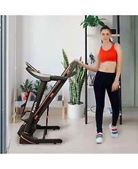Ksports 16.5 In Wide Foldable Home Treadmill w/ Bluetooth & Fitness Tracking App