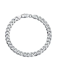 Bling Jewelry Solid Heavy 8MM Miami Cuban Curb Link Bracelet .925 Sterling Silver Made In Italy 9 Inch