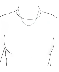 Bling Jewelry Classic Thin Lightweight 1.5MM Solid Figaro Link Chain Necklace .925 Sterling Silver 24 Inch