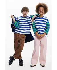 Desigual Boys Boys's Faded Striped T-Shirt