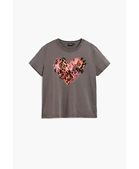Desigual Women's Tiger heart T-shirt