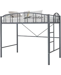 gaomon Easy Assembly Twin Loft Bed – Heavy Duty Metal Frame Space Saving, for Living Room, Guest Room