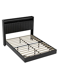 gaomon Easy Assembly Floating Bed Frame Full Size Space Saving, for Living Room, Guest Room