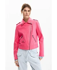 Desigual Women's Biker jacket with leather effect