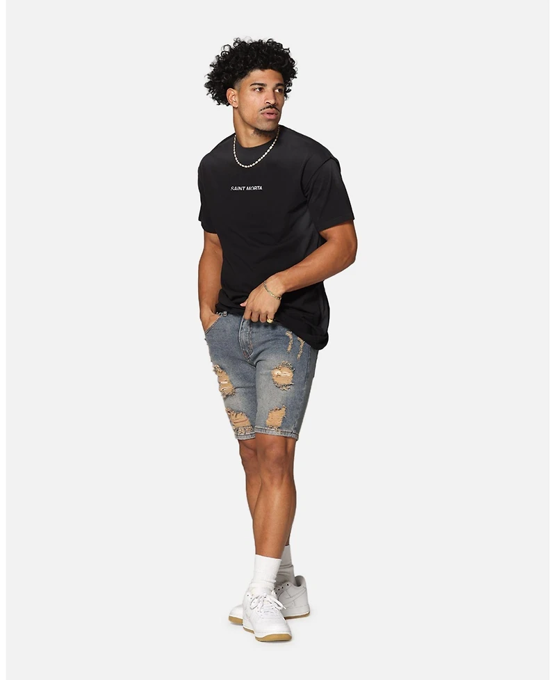 Saint Morta Men's Void Lafayette T-Shirt Sunfade Black