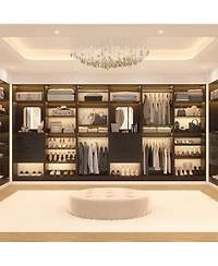 Aheaplus Closet System with Mirror and Drawers