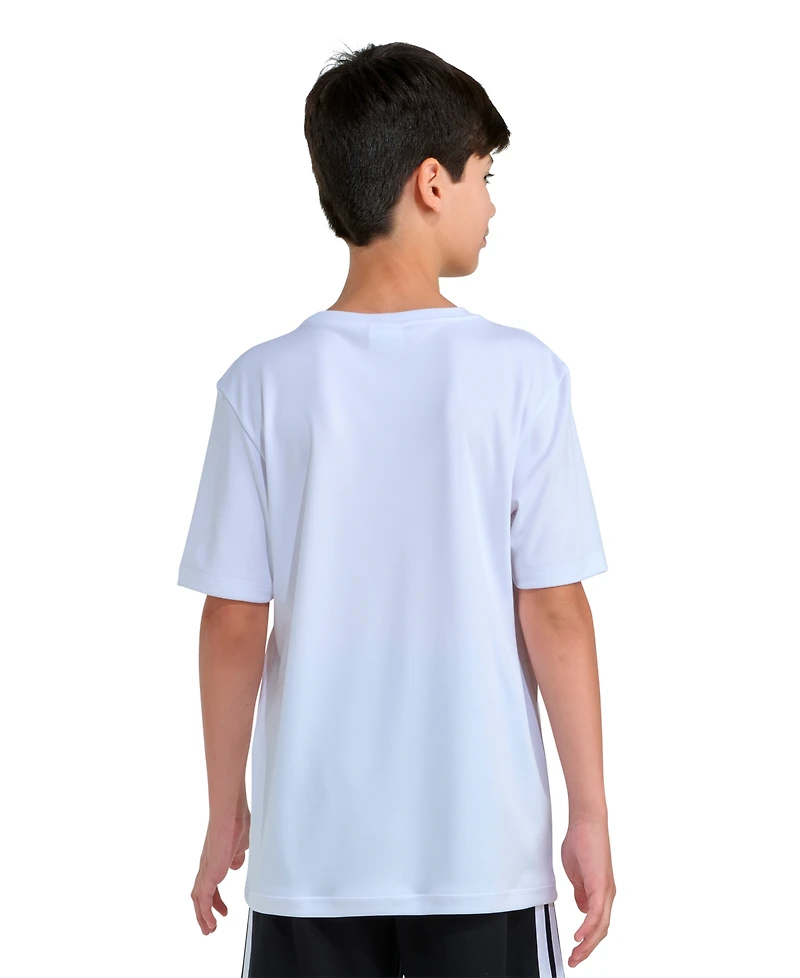 adidas Boys' 8-20 Graphic Print Crewneck T-Shirt