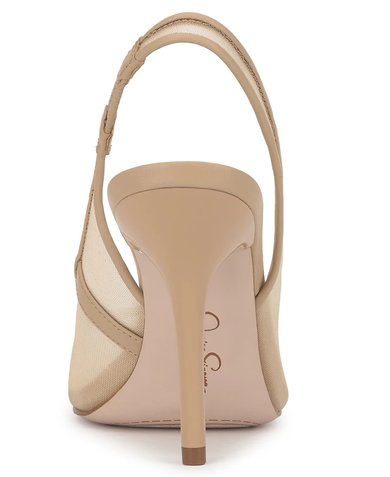 Jessica Simpson Women's Liliere Mesh Pointed-Toe Slingback Pumps