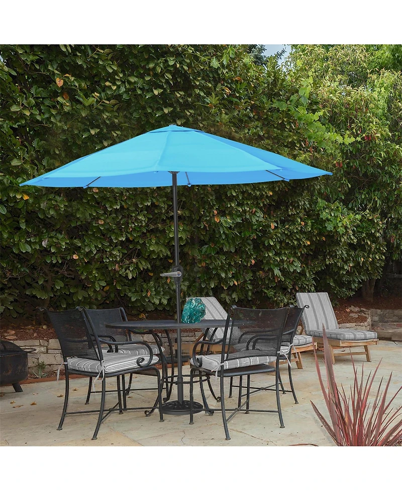 Pure Garden 9-Foot Patio Umbrella, Brilliant Blue