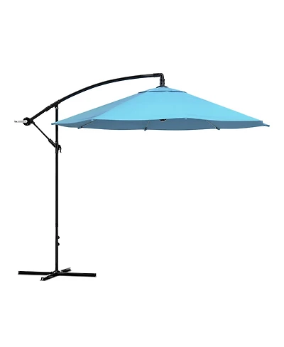 Patio Umbrella, Hanging with Base by Pure Garden