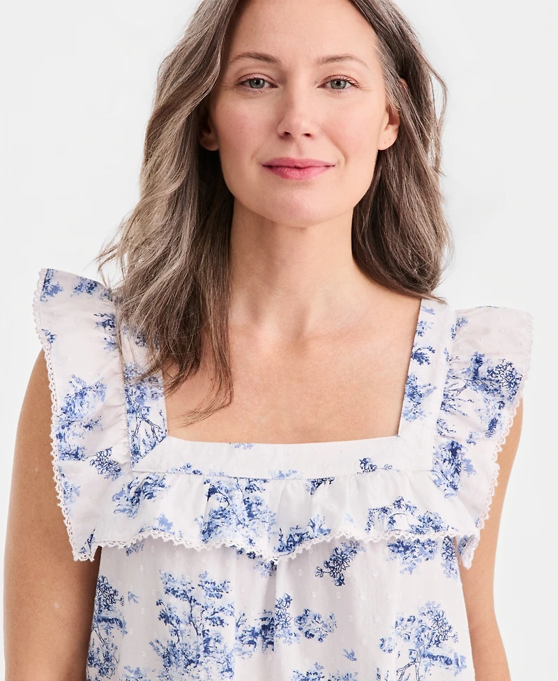 Women's Cotton Toile Clip Dot Chemise, Macy's Exclusive