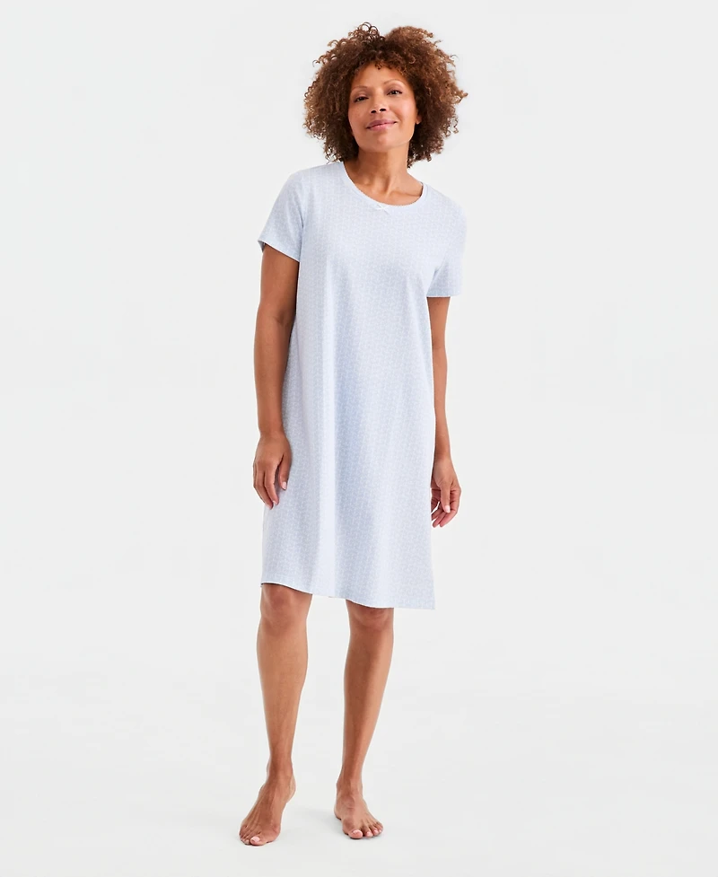 Charter Club Women's Short-Sleeve Sleepshirt, Macy's Exclusive