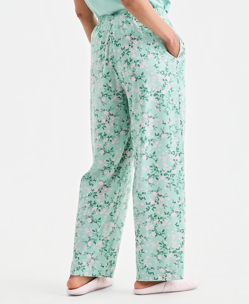 Charter Club Women's Knit Pajama Pants, Exclusively at Macy's