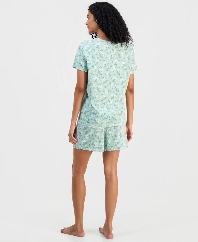 Charter Club Women's Short-Sleeve Pajamas Set, Created for Macy's