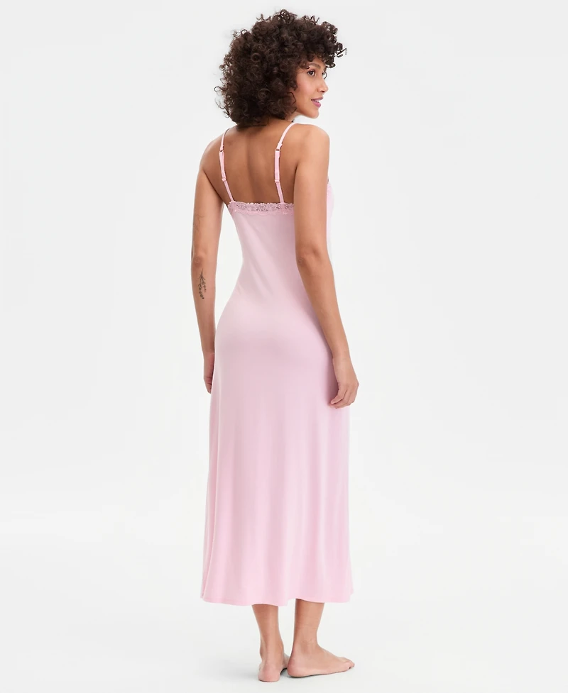 I.n.c. International Concepts Women's Lace-Trim Knit Nightgown, Exclusively at Macy's