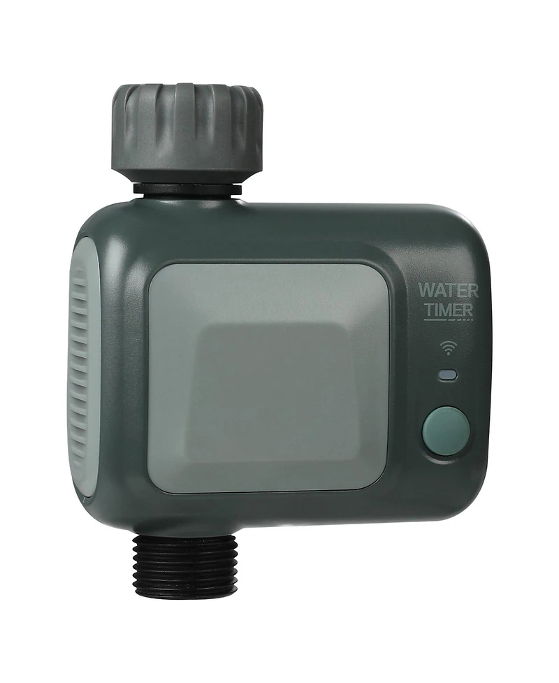 Mecale WiFi Sprinkler Timer, Single Outlet Smart Hose Faucet Timer with Brass Inlet, 2.4GHz WiFi/Bluetooth App Control, IPX6