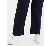 Style & Co Plus Mid-Rise Pull On Straight-Leg Jeans, Macy's Exclusive