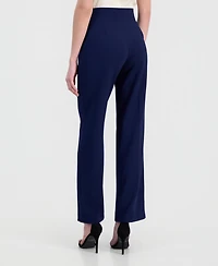 Anne Klein Women's High-Rise Wide-Leg Pull On Pants