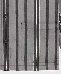 Mode of One Men's Relaxed-Fit Striped Overshirt, Macy's Exclusive