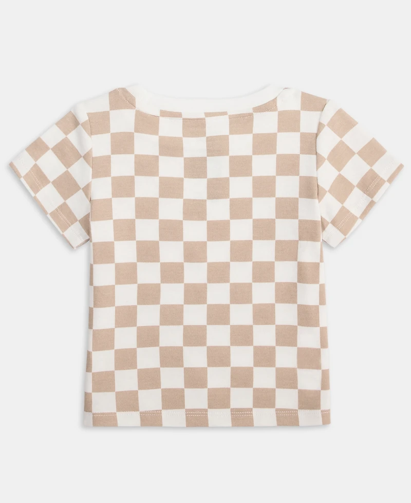 First Impressions Toddler Boys' 2T-4T Mix and Match Checkerboard-Print T-Shirt, Macy's Exclusive