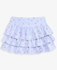 With Jules Girls' 7-16 Floral-Print Tiered Skirt