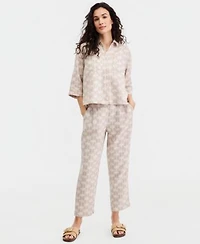 Charter Club Linen Camp Shirt Matching Pants Macys Exclusive