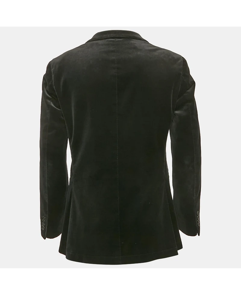 Pre-Owned Burberry Men's Black Label Black Velvet Tailored Blazer