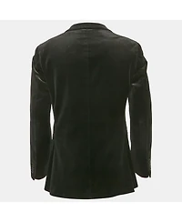 Pre-Owned Burberry Men's Black Label Black Velvet Tailored Blazer