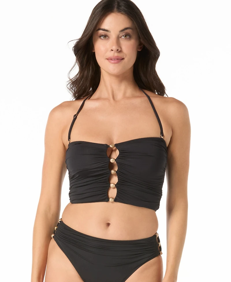 Carmen Marc Valvo Women's Bandeau Draped Top