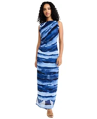 Donna Morgan Women's Boat-Neck Sleeveless Bodycon Dress