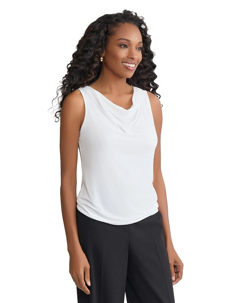 Jones New York Women's Drape Front Top