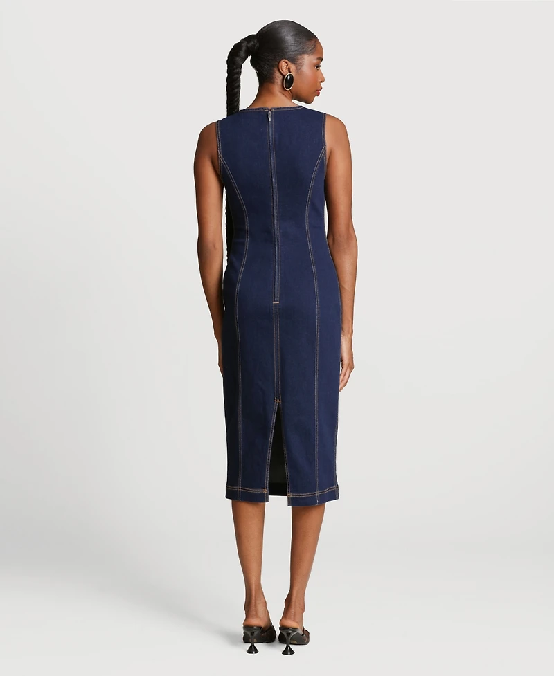 Avec Les Filles Women's Sleeveless Midi Dress