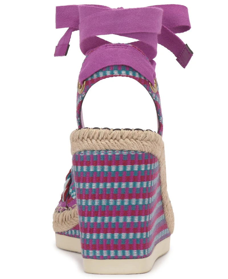 Vince Camuto Women's Bealie Ankle Wrap Wedge Heel Sandals