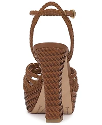 Vince Camuto Women's Samlee Braided Strappy Block Heel Platform Sandals