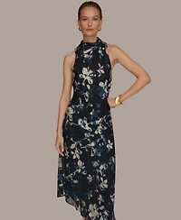 Donna Karan New York Women's Floral Sleeveless Dress