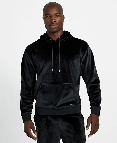 Guess Men's Bonded Long-Sleeve Drawstring Hoodie