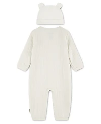 Huggies Baby Boys 'and Girls' Crewneck Coverall and Beanie, 2-Piece Set