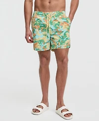 Mode of One Men's Liquid Camo 5" Swim Trunks, Macy's Exclusive