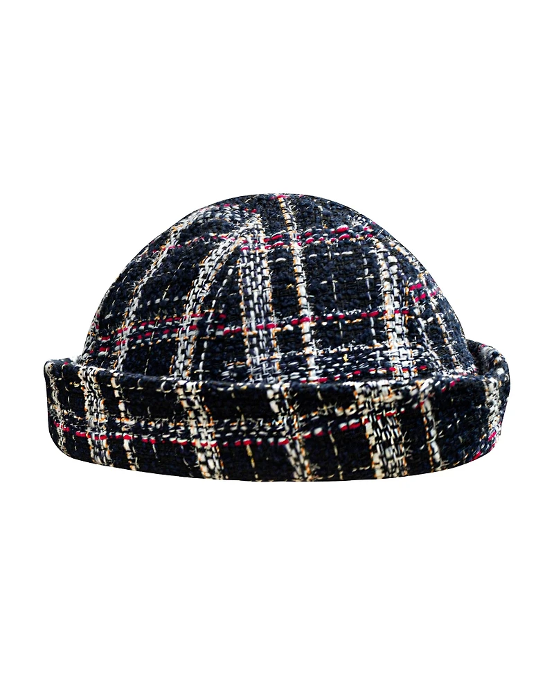 Brunna.co Olive Sailor Hat in Black Tweed