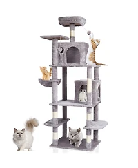 Cozito 68.5" Multi-Level Cat Tree with 2 Condos