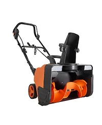 Mecale Electric Snow Blower, 20", 15A Corded Snow Thrower, Dual Led Lights, 180° Chute, 25 ft Throw, 12" Depth